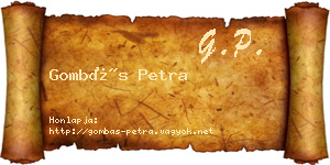Gombás Petra névjegykártya