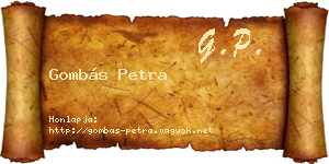 Gombás Petra névjegykártya